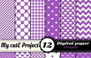 Purple - Digital Scrapbooking