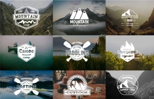 9 Extreme Outdoor Badges and Labels