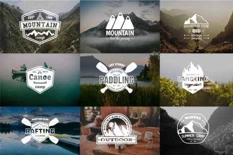 9 Extreme Outdoor Badges and Labels