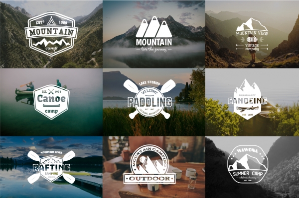 Download 9 Extreme Outdoor Badges and Labels 