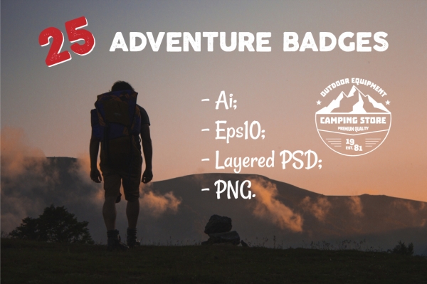 Download 25 Adventure Badges & Logos ⛺ 