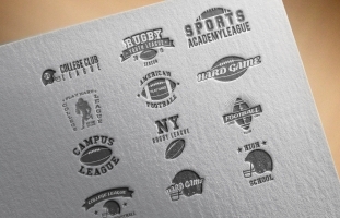 12 Football Labels & Patterns