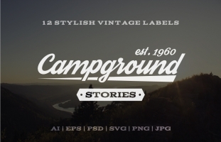 Outdoor Vintage Labels & Logos