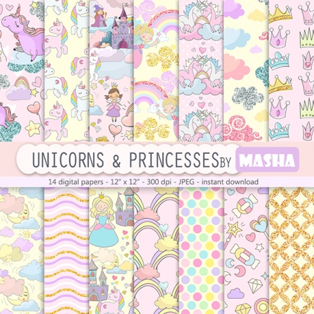 Unicorns and Princesses Digital