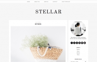 Premade Blogger Template 'STELLAR'