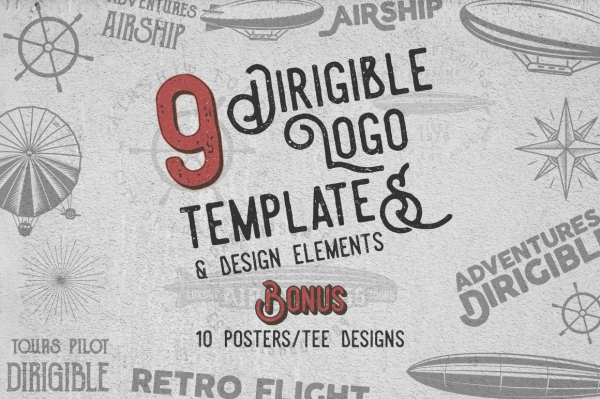 Download Dirigible Badges & Design Elements 