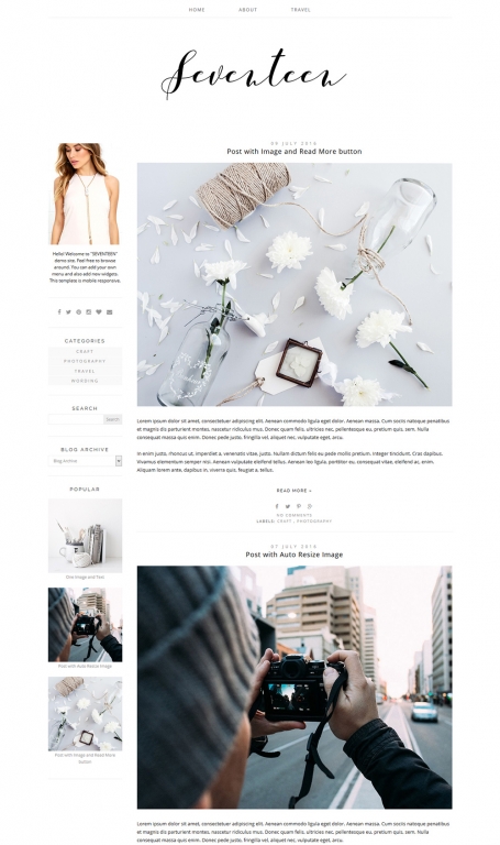 Blogger Template for Photography