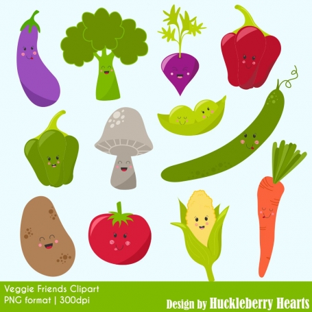 Veggie Friends Clipart