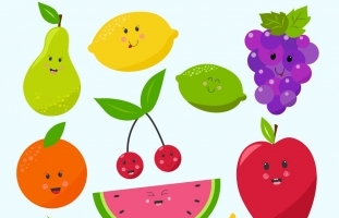 Fruity Friends Clipart