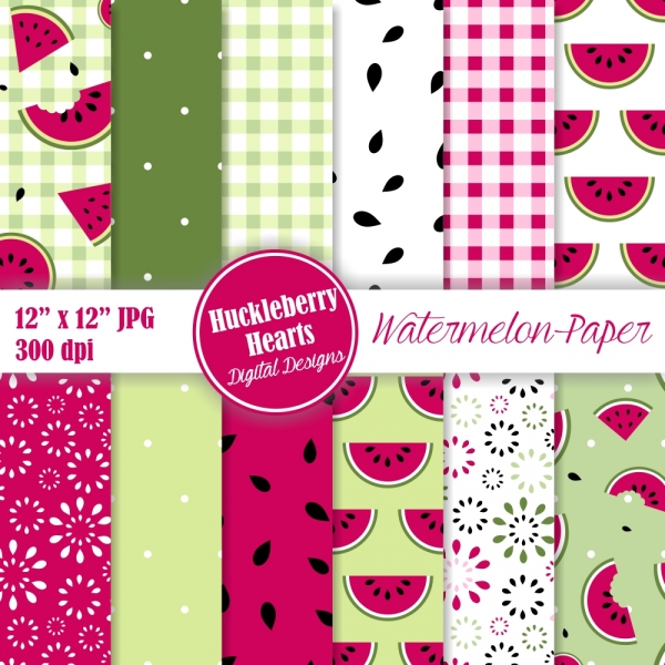 Download Watermelon Digital Paper 