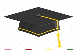 Graduation Caps Clipart