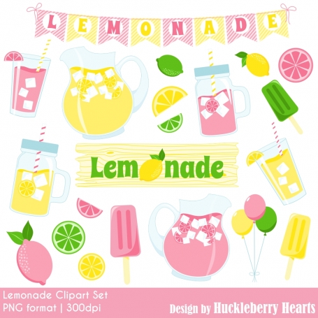 Lemonade Clipart Set