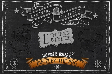 11 Hand made Font family