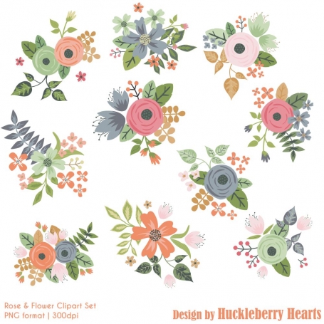 Rose & Flower Clip Art