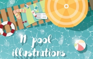 11 Swimming Pool Illustrations