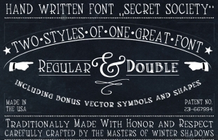 Handmade Font SecretSociety