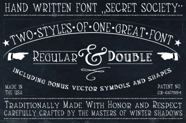 Download Handmade Font SecretSociety 