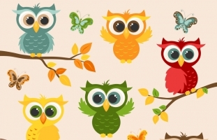 Autumn Owl Clipart