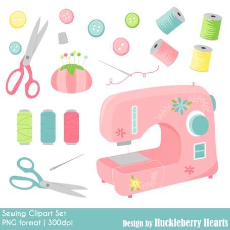 Sewing Clipart, Sewing Machine,