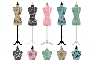 Mannequin Clipart, Dress Forms,