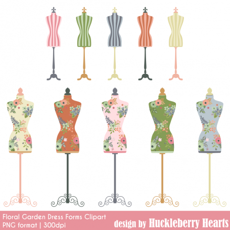 Mannequin Clipart, Dress Forms,