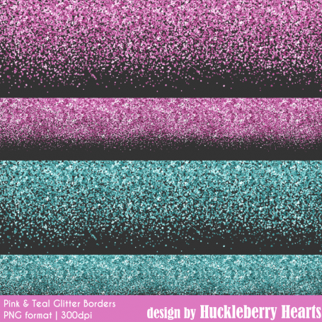 Glitter Borders, Glitter Clipart,