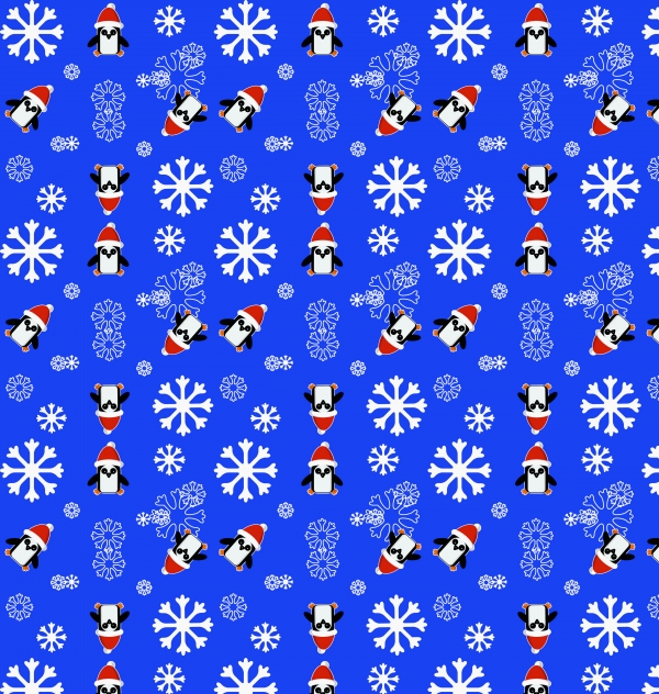 Download Penguin Christmas Pattern 