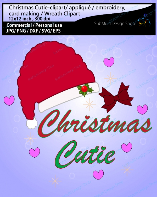 Download Christmas cutie / Clip art for card making, scrapbooking , embroidery  