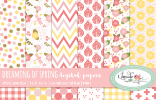 Dreaming of Spring Digital Papers