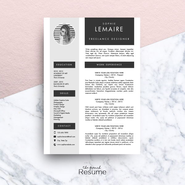 Download Resume Template for MS Word (3 Pages: CV, Cover Letter & Reference 