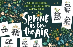 Spring Letterings + Graphics +
