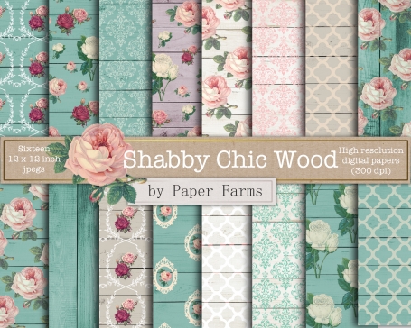 Shabby chic wood