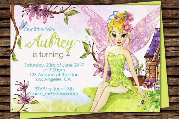 Download Fairy Party Invite Printable Invitation  