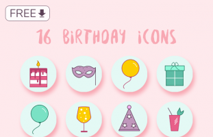 16 Free Birthday Icons