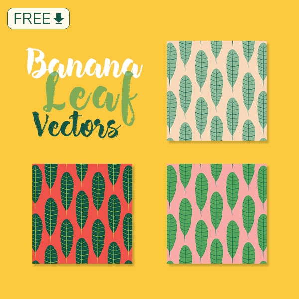 Download Fresh Banana Leaf Vectors 