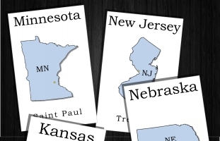 States and Capitals Flashcards