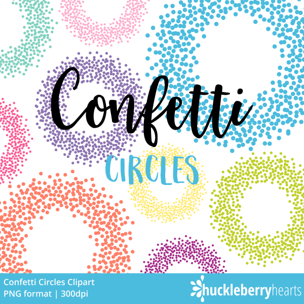 Download Confetti Clipart, Confetti Circles, Digital Confetti, Confetti 