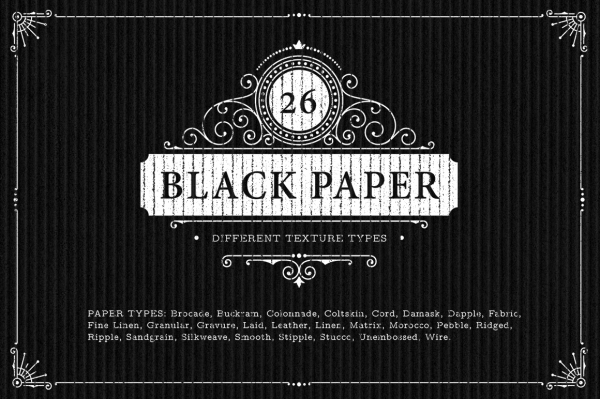Download 26 Black Paper Textures 