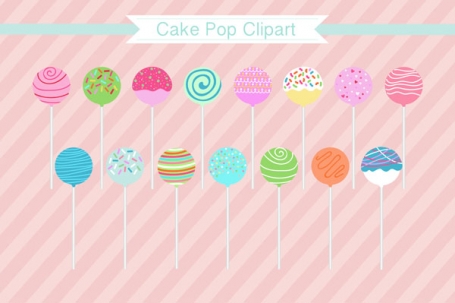 Cake Pop Clipart " CAKE