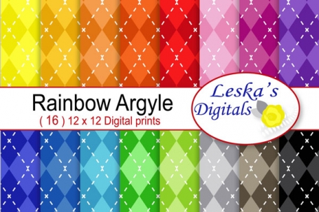 Colorful Argyle Paper backgrounds