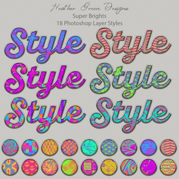 Download Super Brights Photoshop Layer Styles 