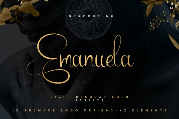 Download Emanuela Typeface and Designs 