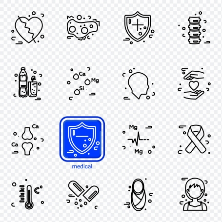 Medical line icons