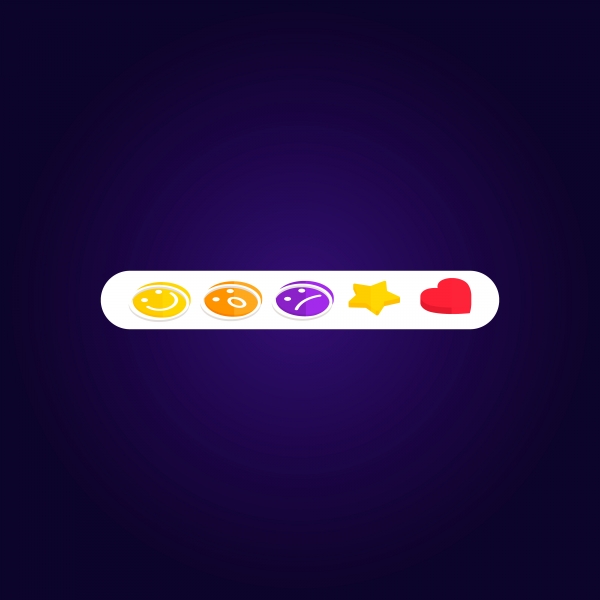 Download Set Emoji Facebook reactions vector like social icon. Button for expre 