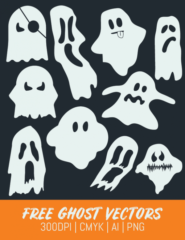Download Free Ghost Clipart and Vector for Halloween 