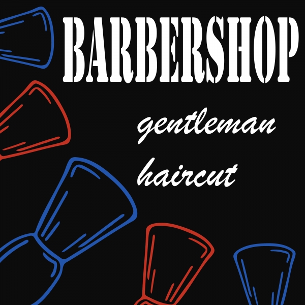 Download Handdrawn illustration for barbershop.  