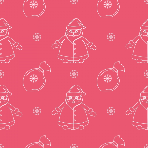 Download Seamless new suitable pattern with Santa Claus. 