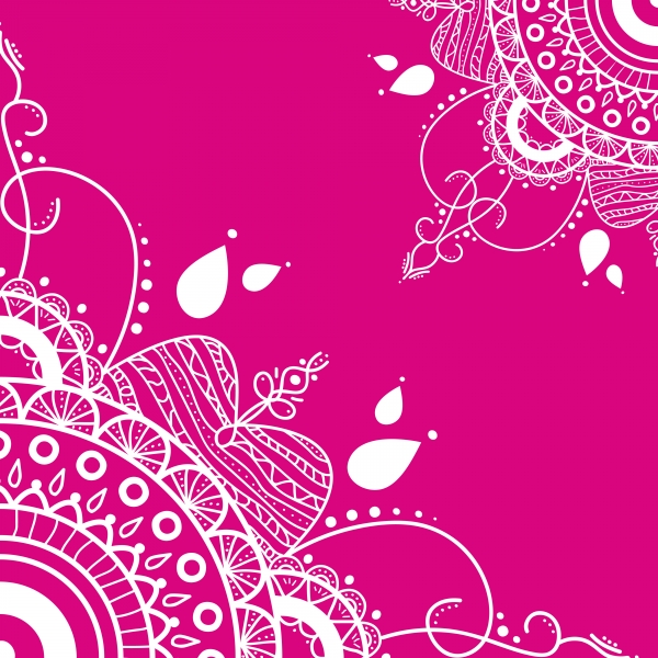 Download Vector mandala on a pink background.  