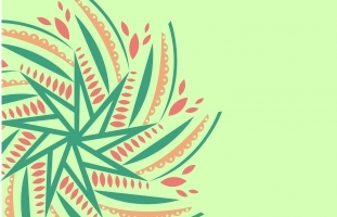 Vector pattern on a light green