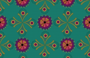 Amazing seamless pattern a green